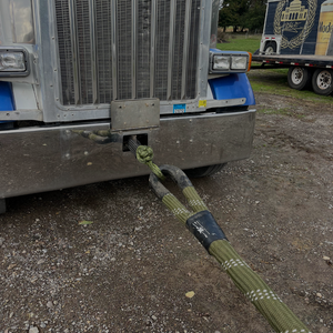 Kinetic recovery rope for tractor trailer Kinetic-X Recovery Gear